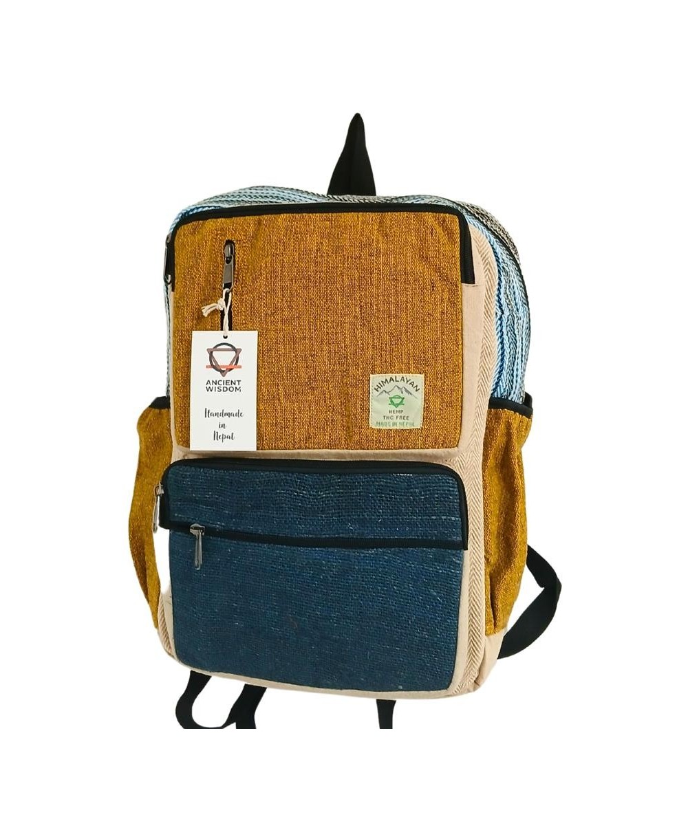 Mochila ecológica de gran capacidad con múltiples bolsillos