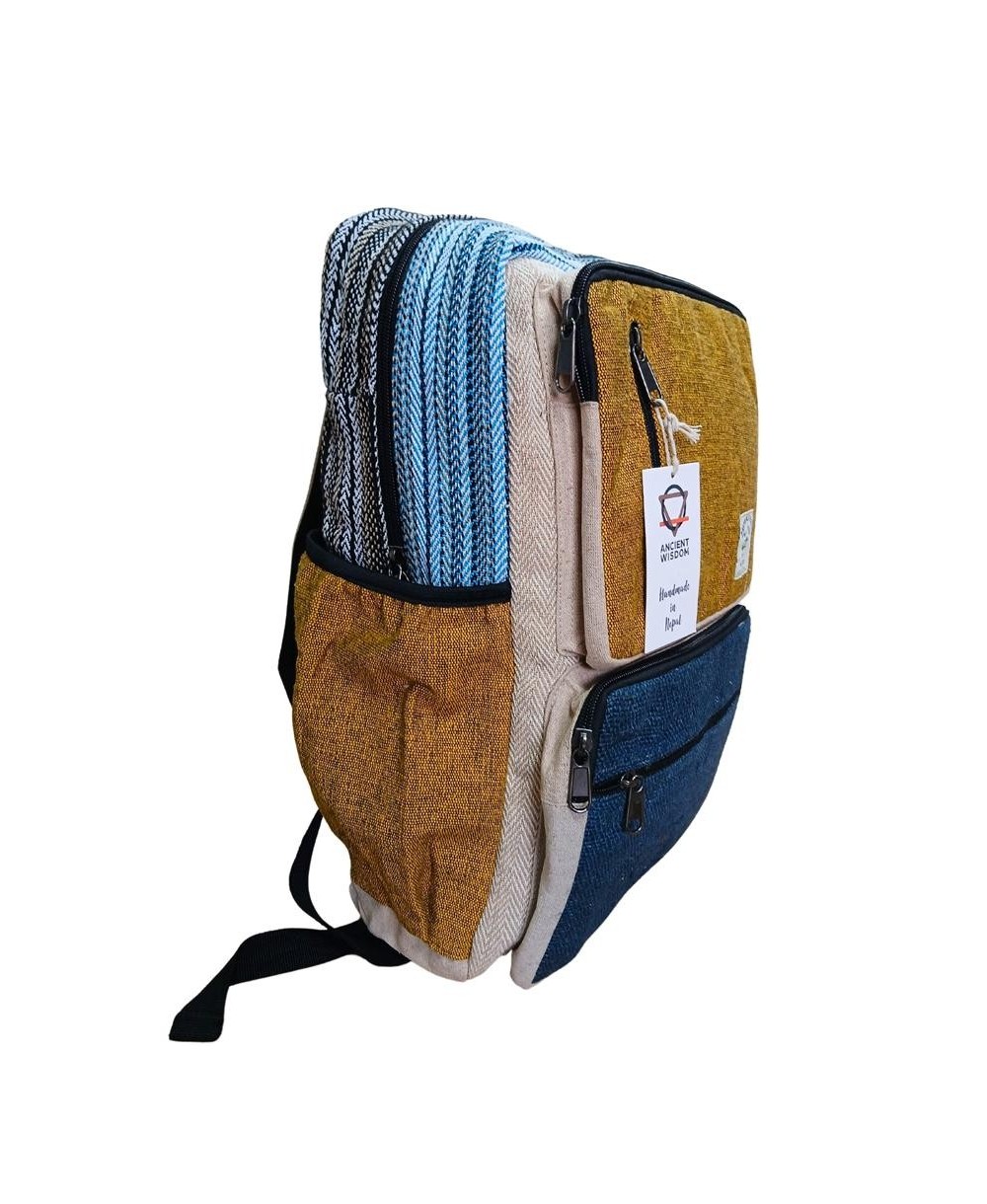 Mochila ecológica de gran capacidad con múltiples bolsillos