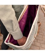 Mochila grande de cáñamo enrollable estilo aventura