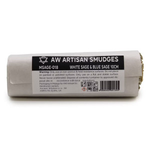 Presentación del Atado de hierbas naturales de Salvia Blanca y Salvia Azul.