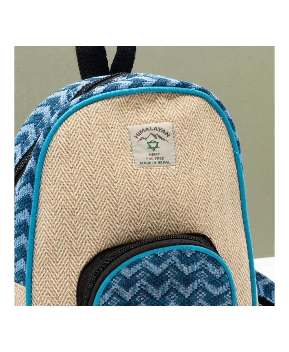 Mochila artesanal de cáñamo y algodón estilo Dhaka