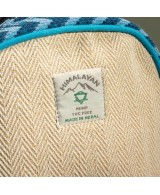 Mochila artesanal de cáñamo y algodón estilo Dhaka