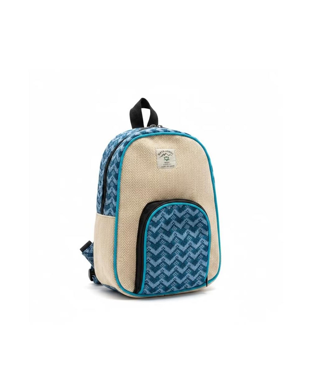 Mochila artesanal de cáñamo y algodón estilo Dhaka