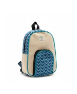 Mochila artesanal de cáñamo y algodón estilo Dhaka