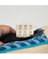 Mochila artesanal de cáñamo y algodón estilo Dhaka