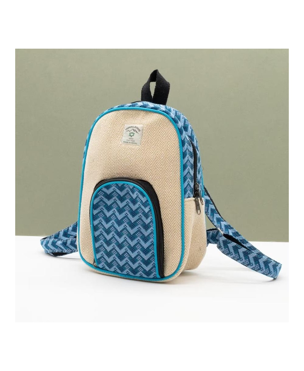 Mochila artesanal de cáñamo y algodón estilo Dhaka