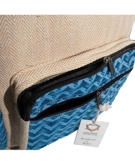 Mochila boho de Katmandú con bolsillo frontal