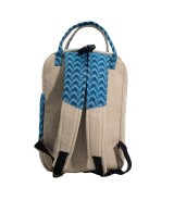 Mochila grande artesanal de cáñamo y algodón