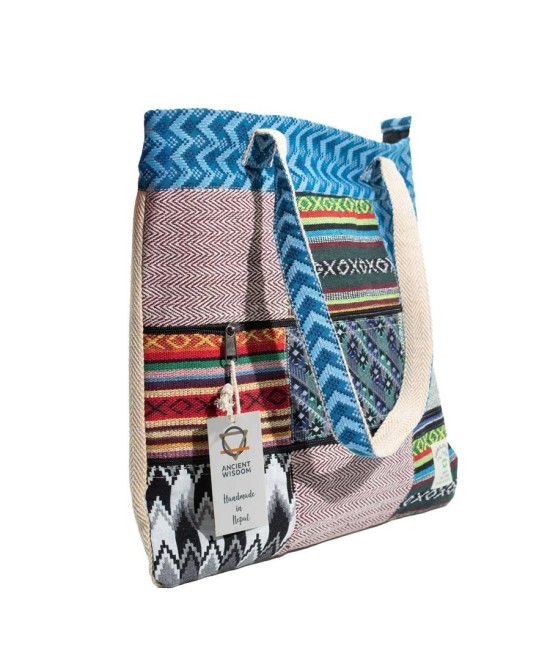 Bolso tote ecológico con patchwork tradicional