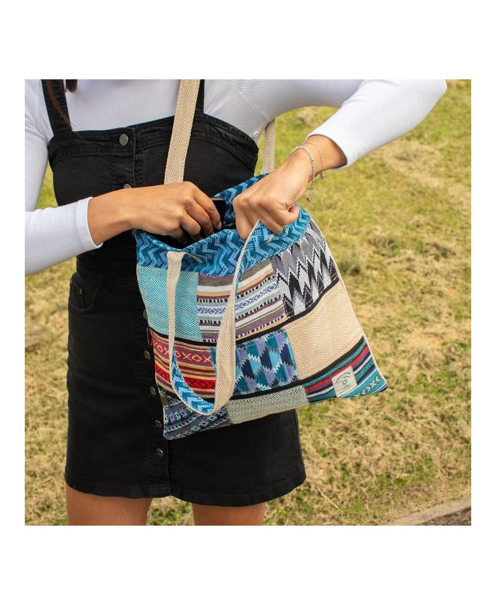 Bolso tote ecológico con patchwork tradicional