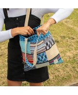 Bolso tote ecológico con patchwork tradicional