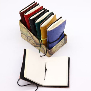 Presentación del Set de 7 mini cuadernos de cuero Chakras.