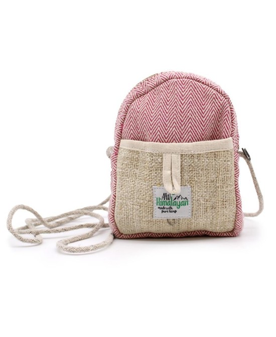 Bolsa para móvil de cáñamo con cordón ajustable