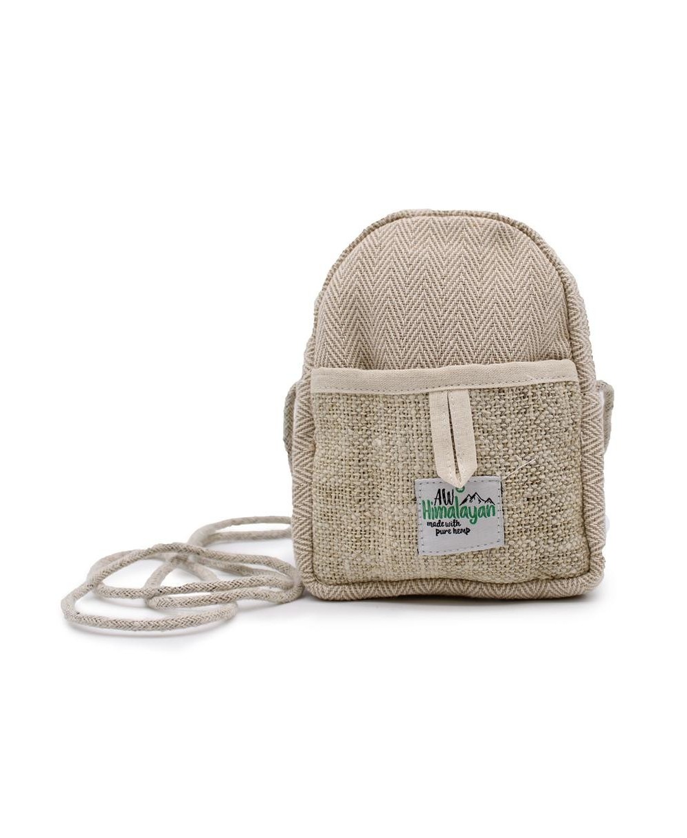 Bolsa para móvil de cáñamo con cordón ajustable