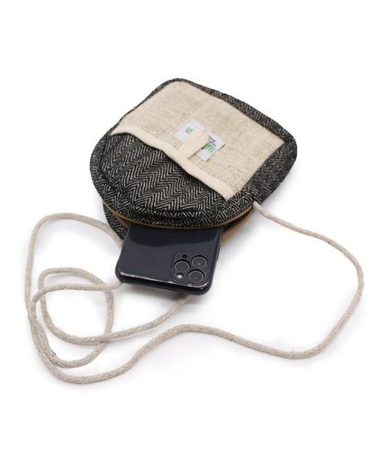 Bolsa para móvil de cáñamo con cordón ajustable