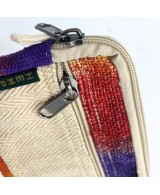 Monedero neceser de cáñamo multicolor