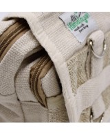 Bolso compacto de cáñamo con bandolera ajustable