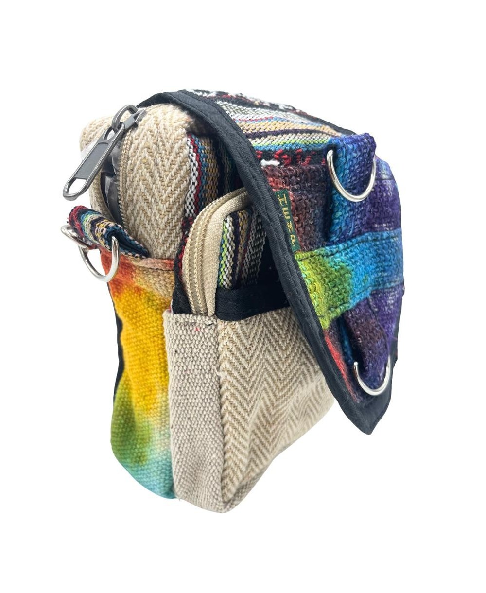 Bolso bandolera de cáñamo tie dye