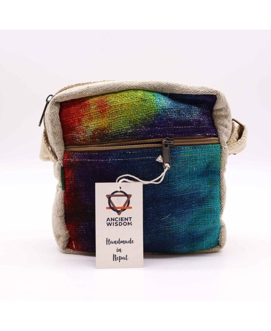 Bandolera unisex fabricada artesanalmente en Nepal
