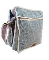 Bandolera grande de cáñamo con dos diseños