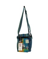 Bandolera grande de cáñamo con dos diseños