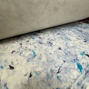 Presentación del Papel Lokta Algodón Azul.