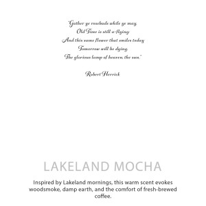 Vela botánica aromática Lakeland Mocha