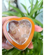 Vela Artesanal Corazón con Cuarzos