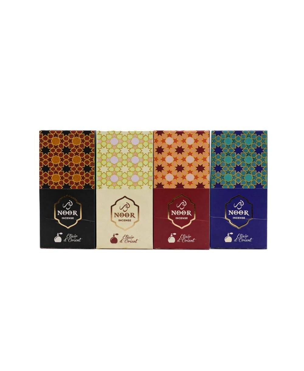 Caja de incienso Premium Oud con cuatro variedades de fragancia oriental.