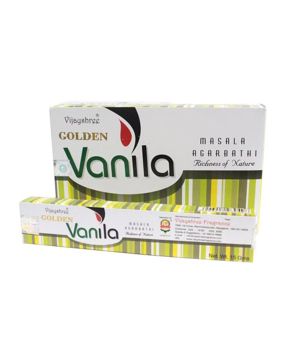 Caja de incienso Masala aroma vainilla de 15 gramos.