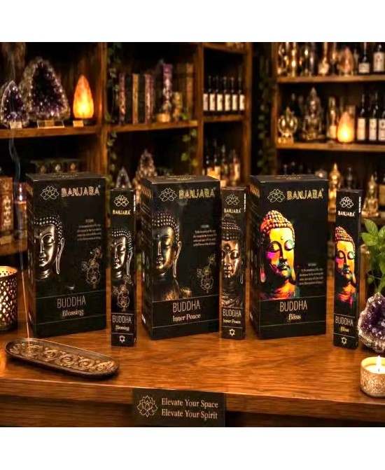Incienso Buda Premium con diferentes aromas inspirados en la filosofía budista.
