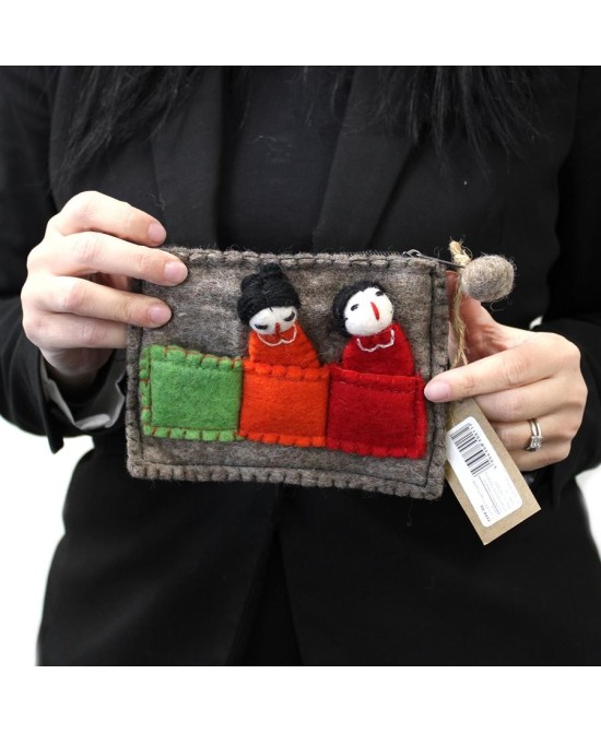 Estuche de Fieltro con Marionetas de Dedo Infantil y Creativo