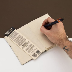 Cuaderno Lokta banderas de oración artesanal