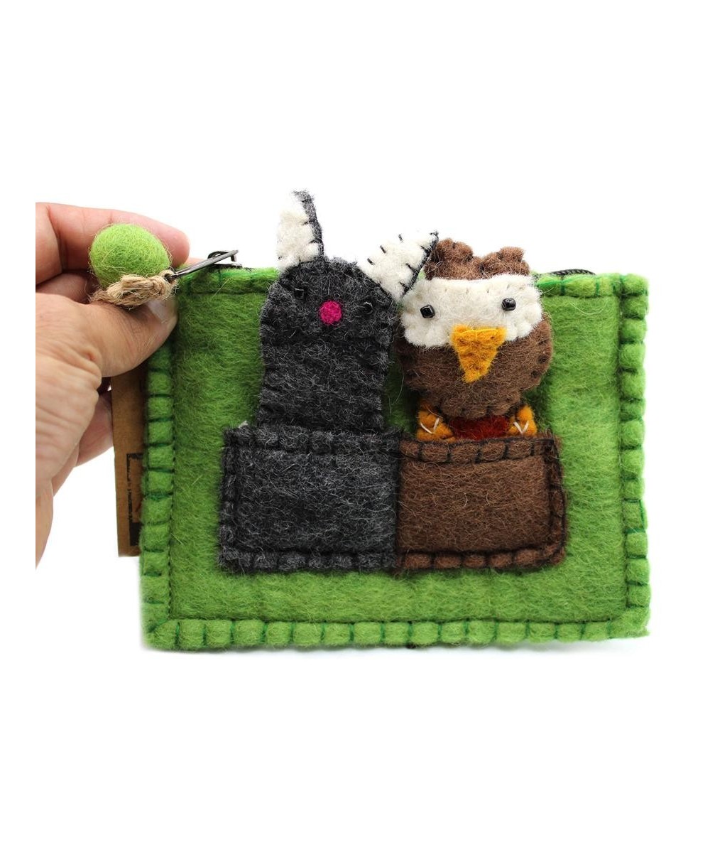 Estuche de Fieltro con Marionetas de Dedo Infantil y Creativo
