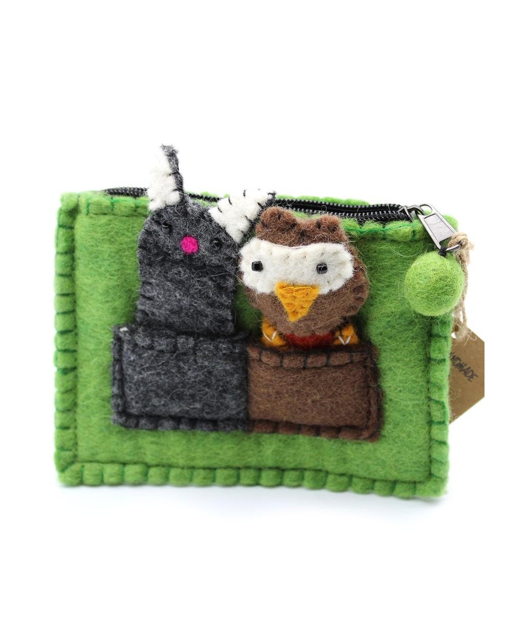 Estuche de Fieltro con Marionetas de Dedo Infantil y Creativo