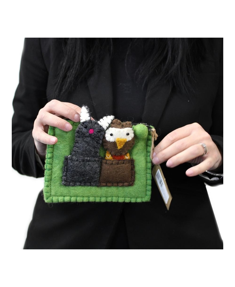 Estuche de Fieltro con Marionetas de Dedo Infantil y Creativo