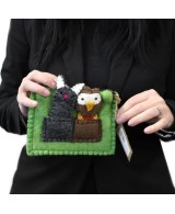 Estuche de Fieltro con Marionetas de Dedo Infantil y Creativo