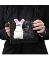 Estuche de Fieltro con Marionetas de Dedo Infantil y Creativo
