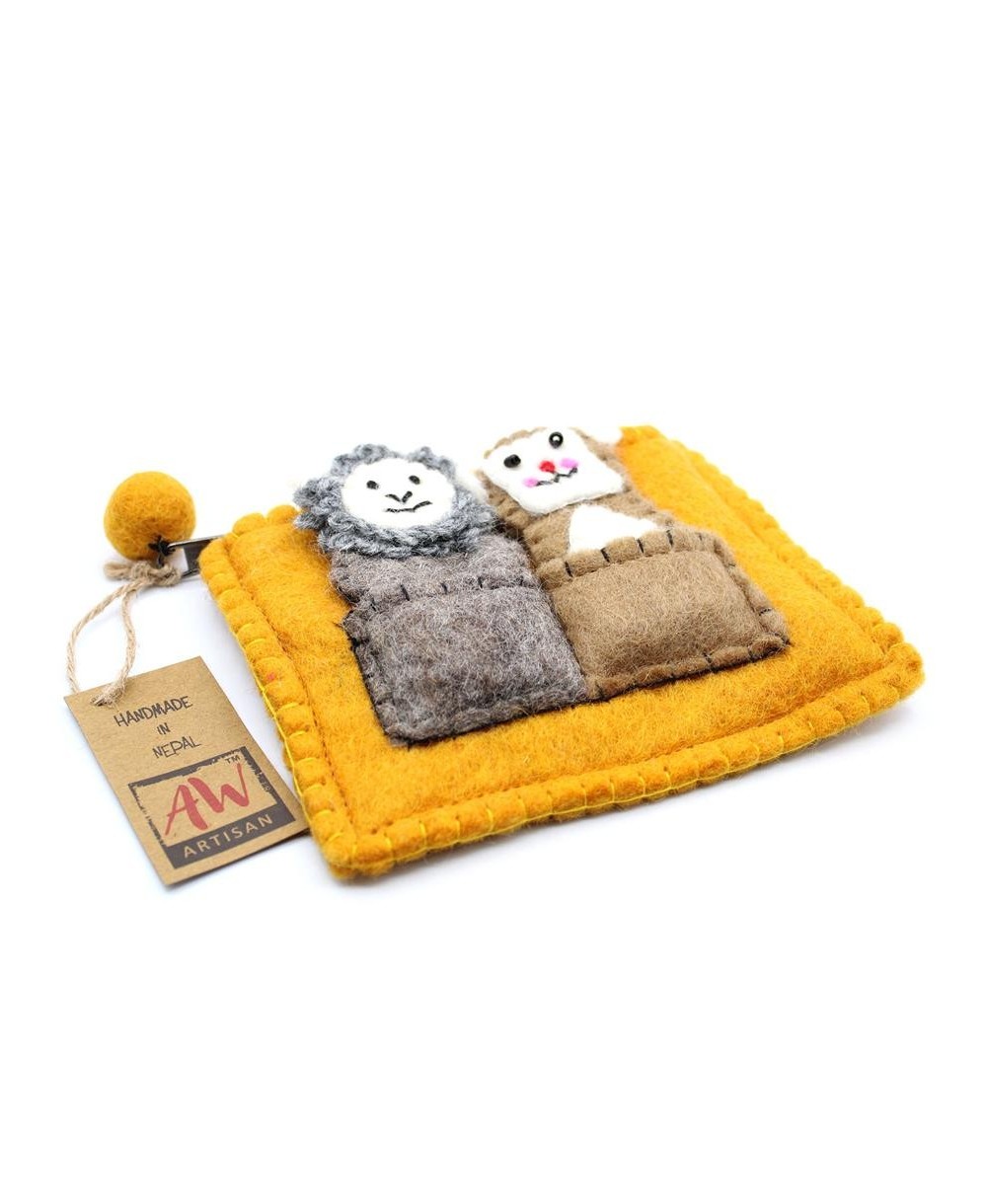 Estuche de Fieltro con Marionetas de Dedo Infantil y Creativo