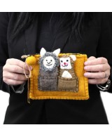Estuche de Fieltro con Marionetas de Dedo Infantil y Creativo