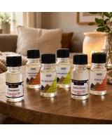 Frasco de aceite de fragancia dulce y especiada de 10 ml para quemadores y difusores.