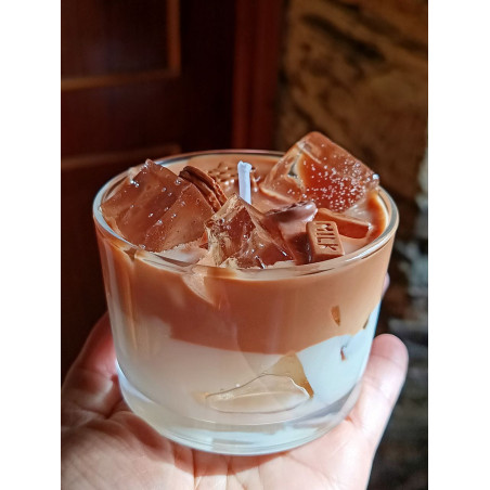 Vela artesanal leche con chocolate y galletas | Jessimistica