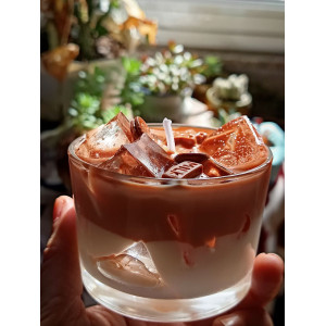 Vela artesanal leche con chocolate y galletas | Jessimistica