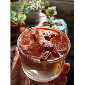 Vela artesanal leche con chocolate y galletas | Jessimistica