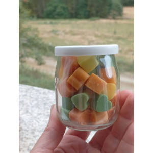 Cera Perfumada Natural Cítricos en Corazones | Jessimistica