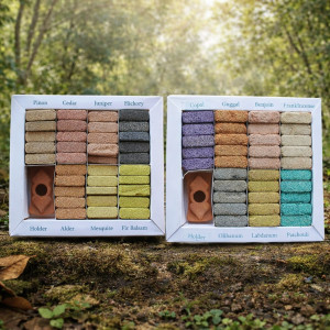 Barritas de incienso pack 7 aromas con soporte aromas disponibles.