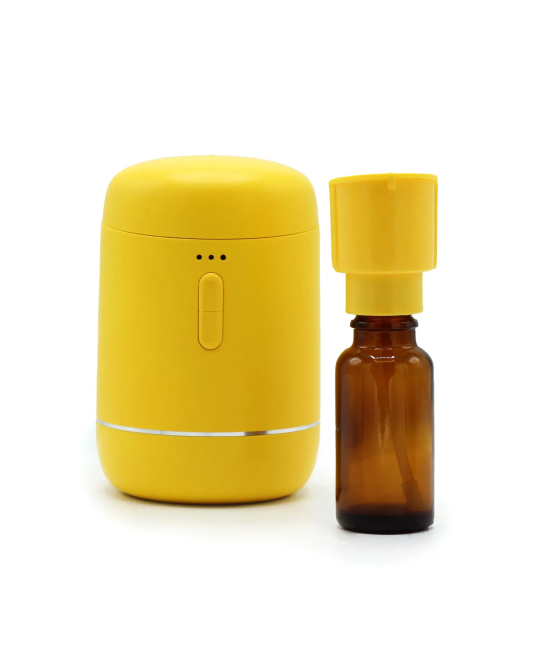 Nebulizador compacto compatible con frascos de aceite esencial.
