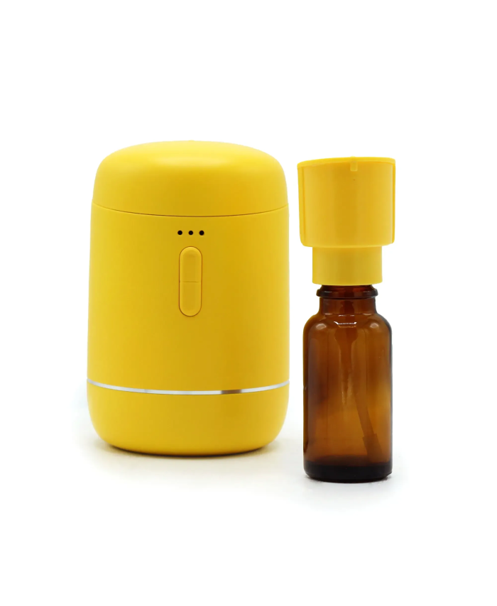 Nebulizador compacto compatible con frascos de aceite esencial.