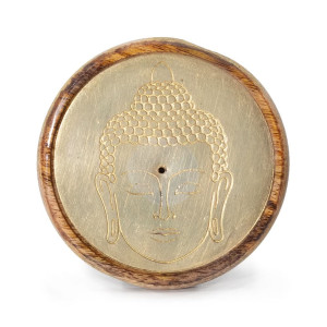 Portainciensos decorativos de disco de madera varios diseños.