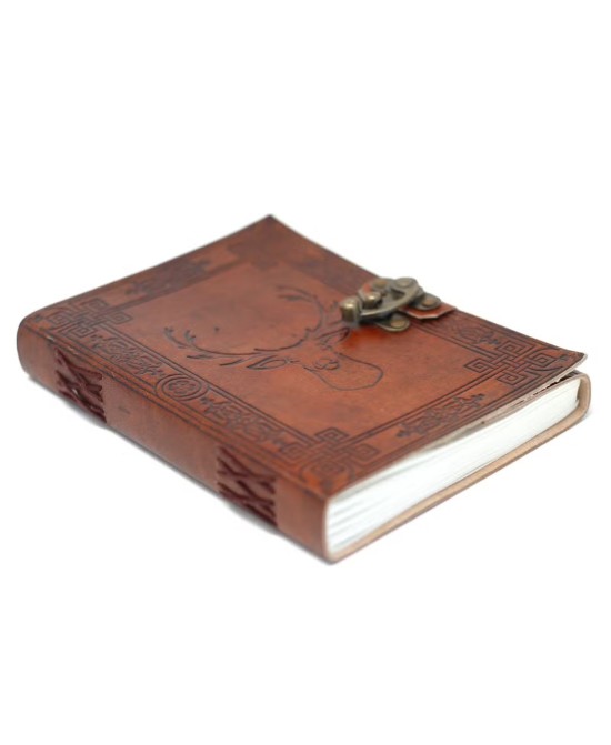 Cuaderno de Cuero Diseño Ciervo  | Jessimistica